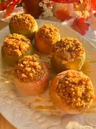 Cheesecake Stuffed Baked Apples