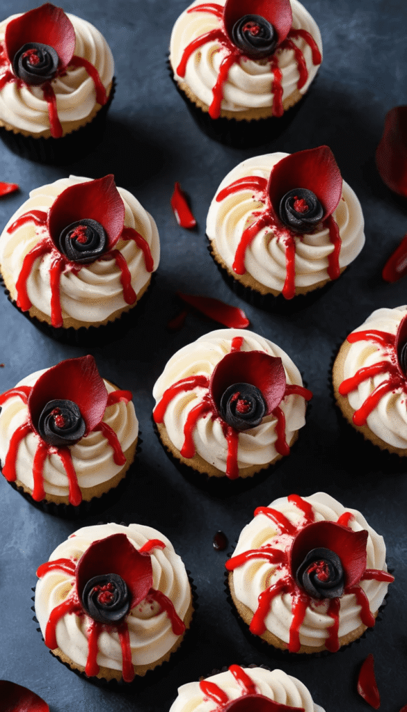Vampire Bite Halloween Cupcakes (4)