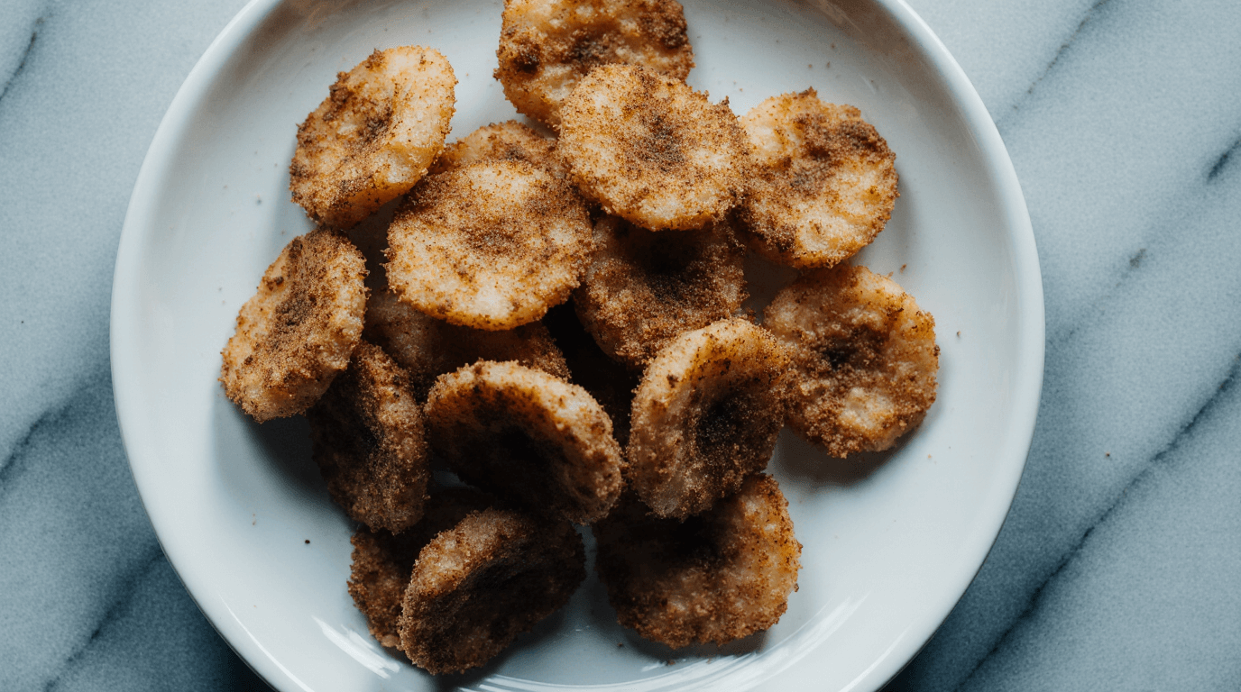 cinnamon sugar air fryer banana chips