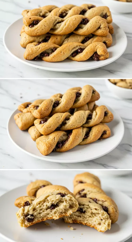 Chocolate Chip Cookie Dough Twists