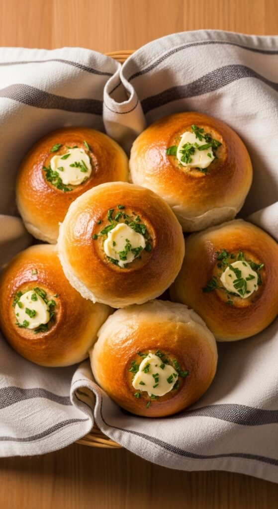 Garlic Herb Dinner Rolls That Look Homemade But Aren't