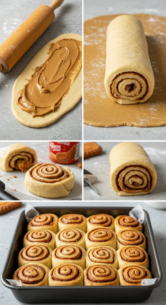Biscoff Cookie Butter Cinnamon Rolls