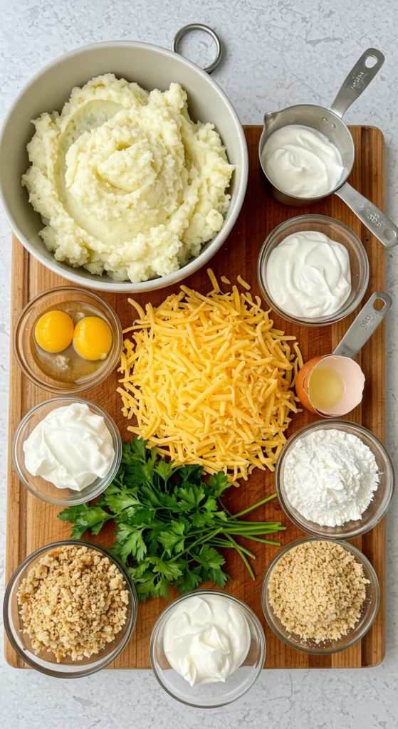 Cheesy Mashed Potato Puff Bites