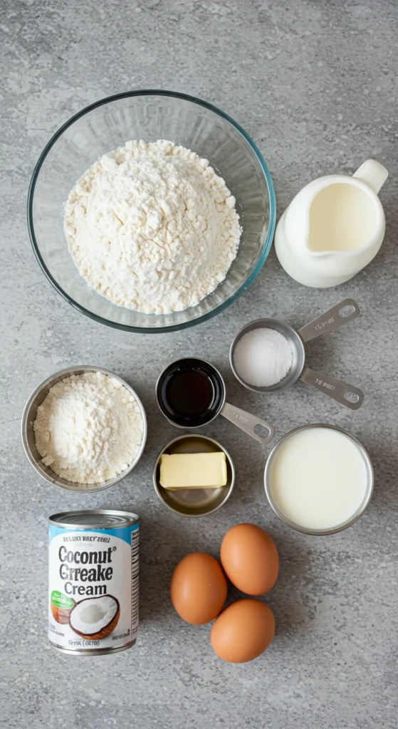 Sweet Coconut Cream Pancakes