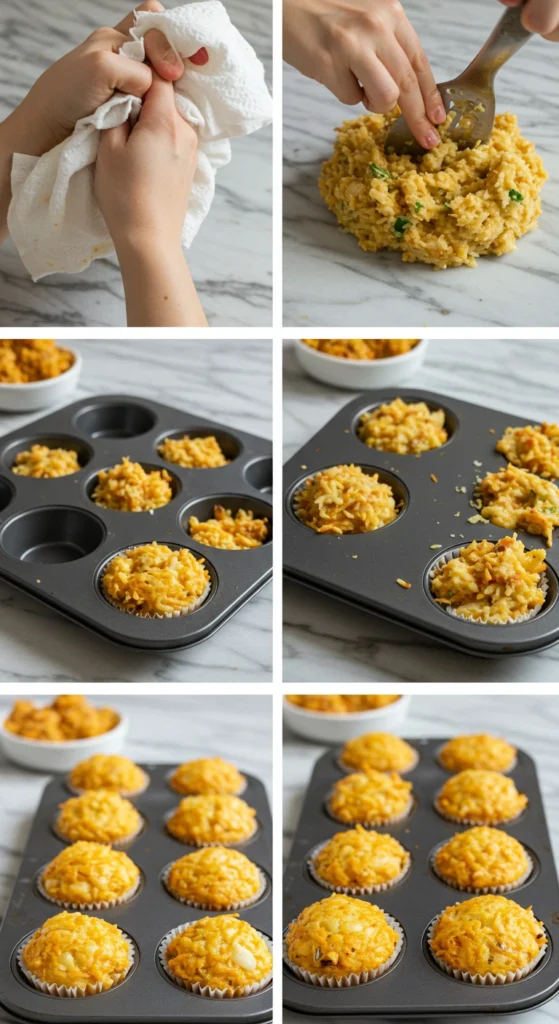 Loaded Bacon and Egg Hash Brown Muffins