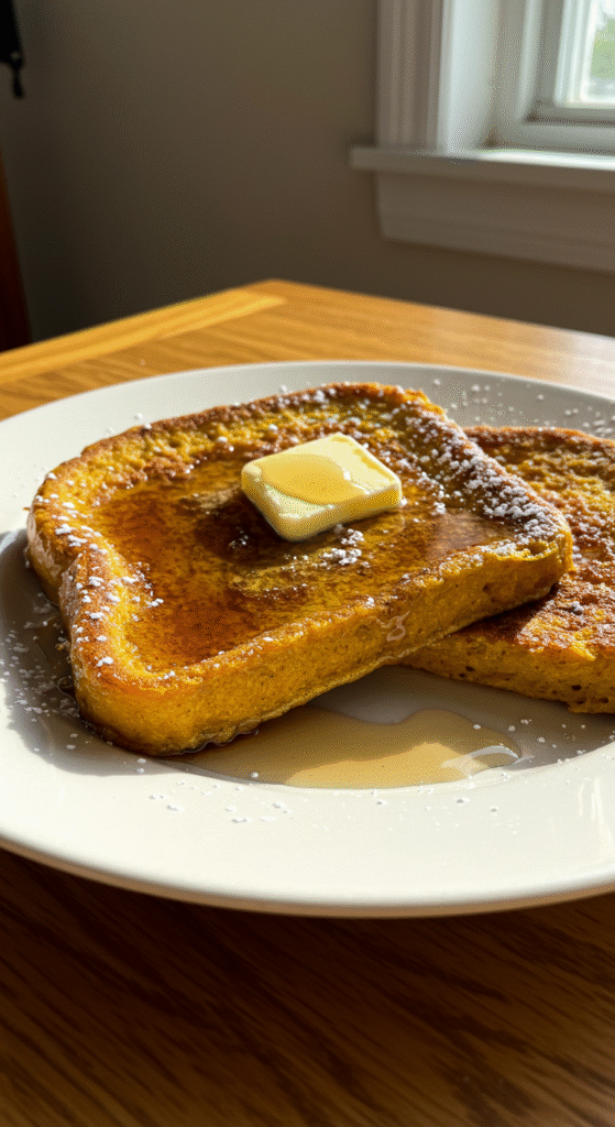Pumpkin French Toast Breakfast