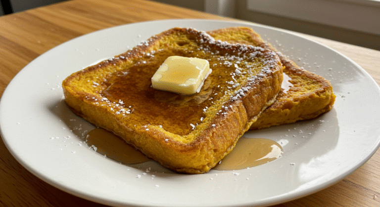 Pumpkin French Toast Breakfast
