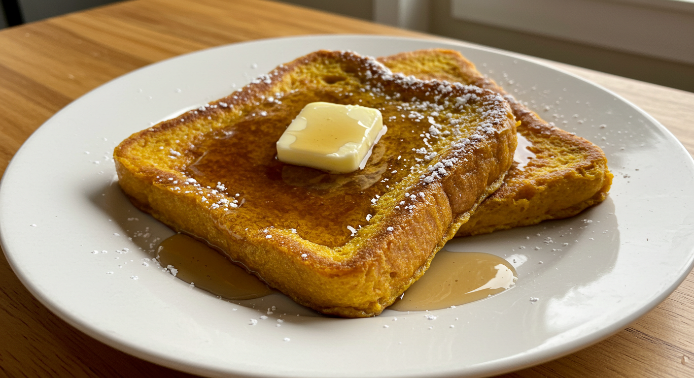 Pumpkin French Toast Breakfast