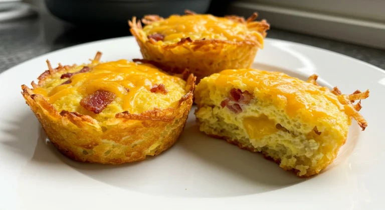 Loaded Bacon and Egg Hash Brown Muffins
