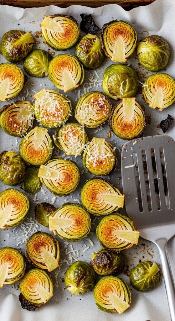 Parmesan Roasted Brussels Sprouts for the Brussels Sprouts Haters
