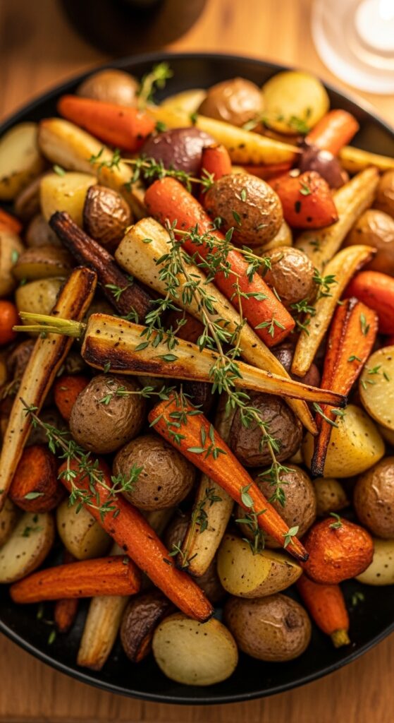 Roasted Root Vegetables with Thyme