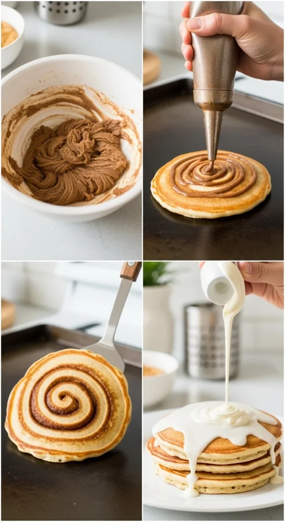 Cinnamon Roll Pancakes