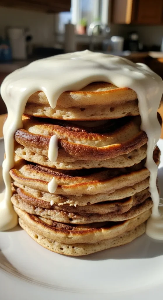 Cinnamon Roll Pancakes